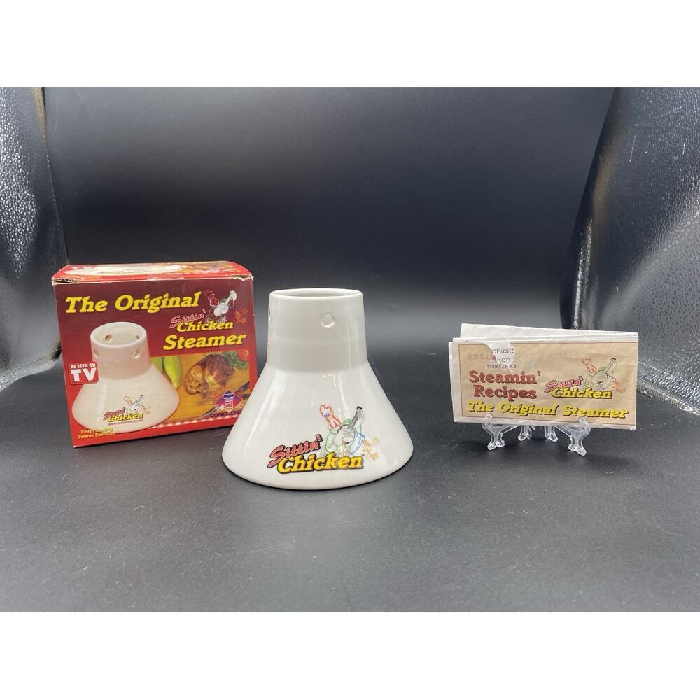 Beer Can Chicken The Original Sittin Chicken Steamer As Seen on TV w/Instruction